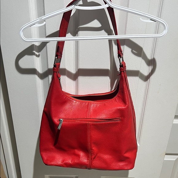 Danier Leather Red Shoulder Bag - Picture 5 of 8